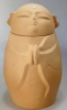 陶器の縁起物人形・お地蔵様骨壷